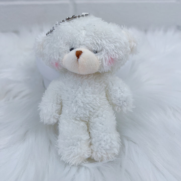 Fluffy Bear Plushie Keychain