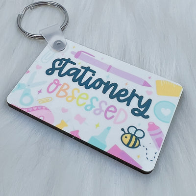 Stationery Obsessed Acrylic Keychain