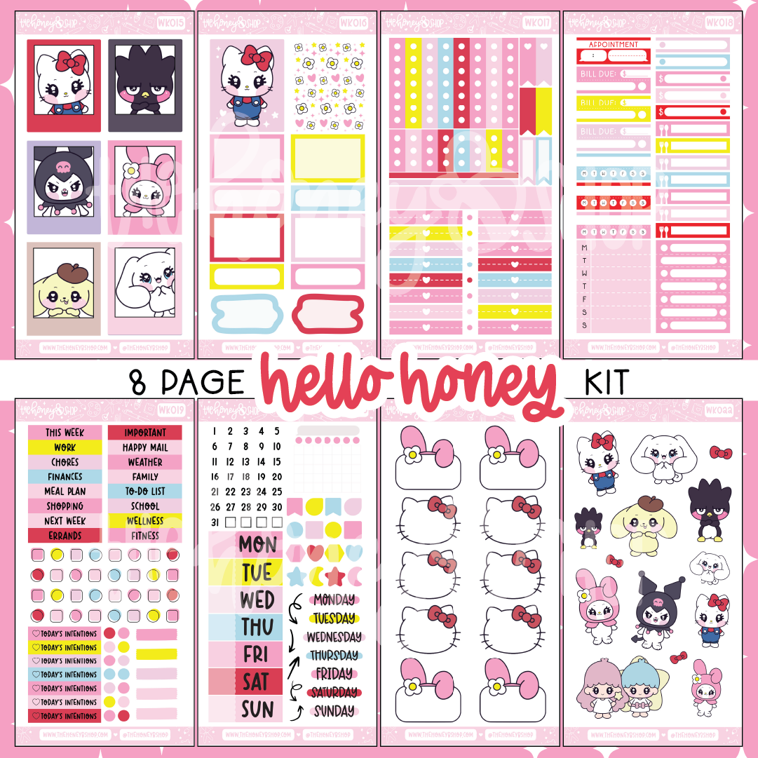 Hello Honey | 8 Page Weekly Kit