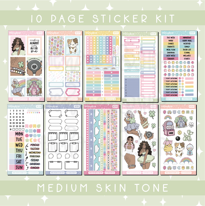 Lucky | Deluxe Digital Babe Box - Printable Stickers &amp; Clipart