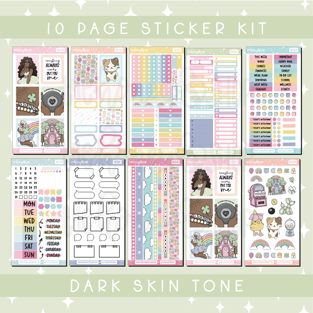Lucky | Deluxe Digital Babe Box - Printable Stickers &amp; Clipart
