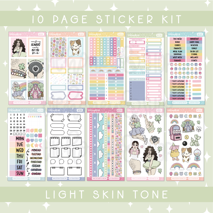 Lucky | Deluxe Digital Babe Box - Printable Stickers &amp; Clipart