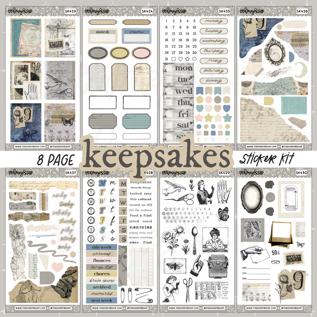 Keepsakes | 8 Page Sticker Kit Bundle