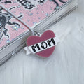 Mom Tattoo Heart Acrylic Charm | Choose Your Color Option!