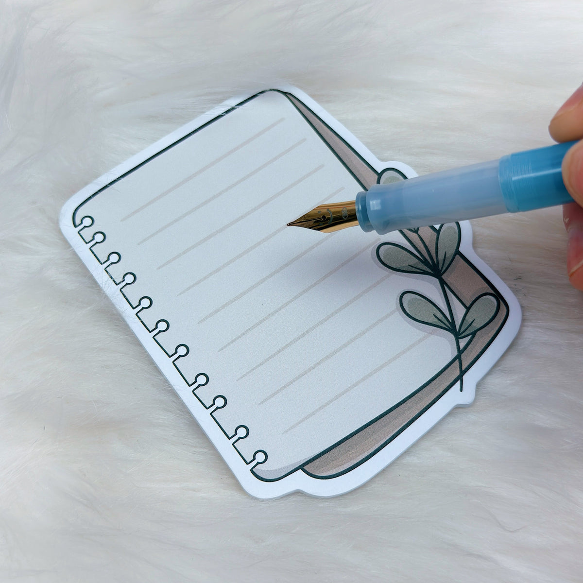 Homebody Lined Journal Die Cut Sticky Note