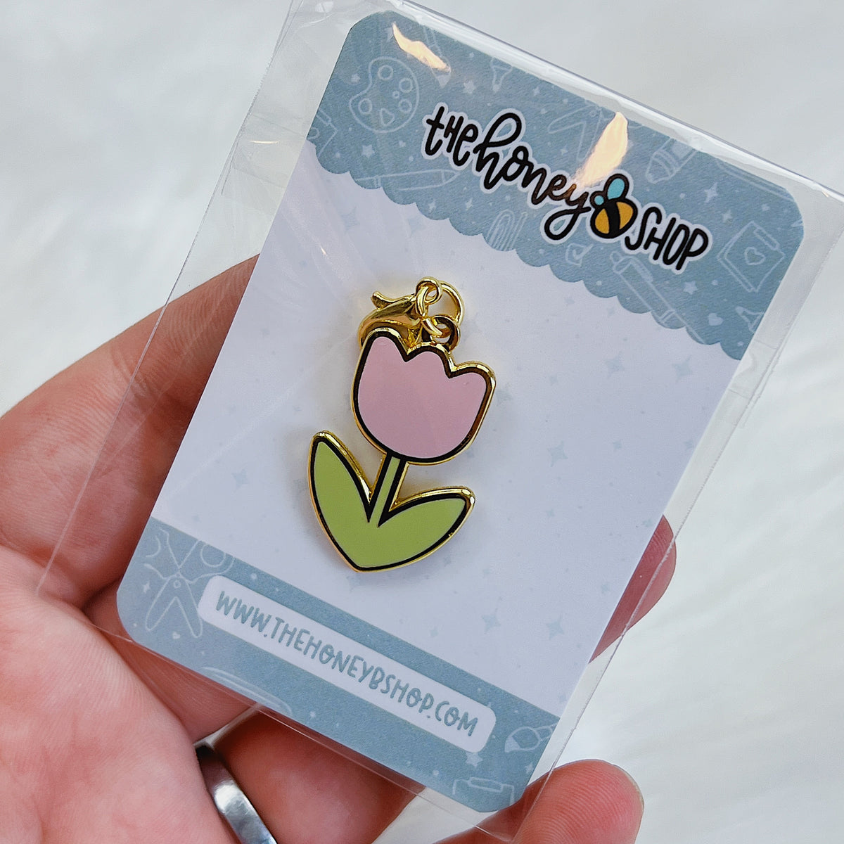 Tulip Enamel Charm