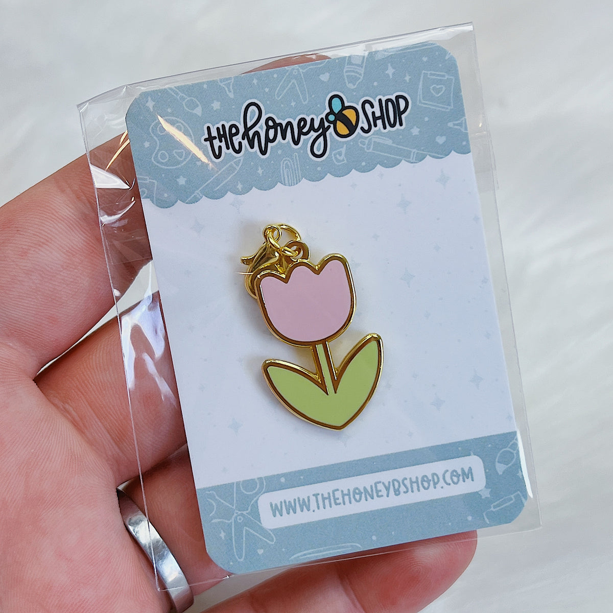 Tulip Enamel Charm