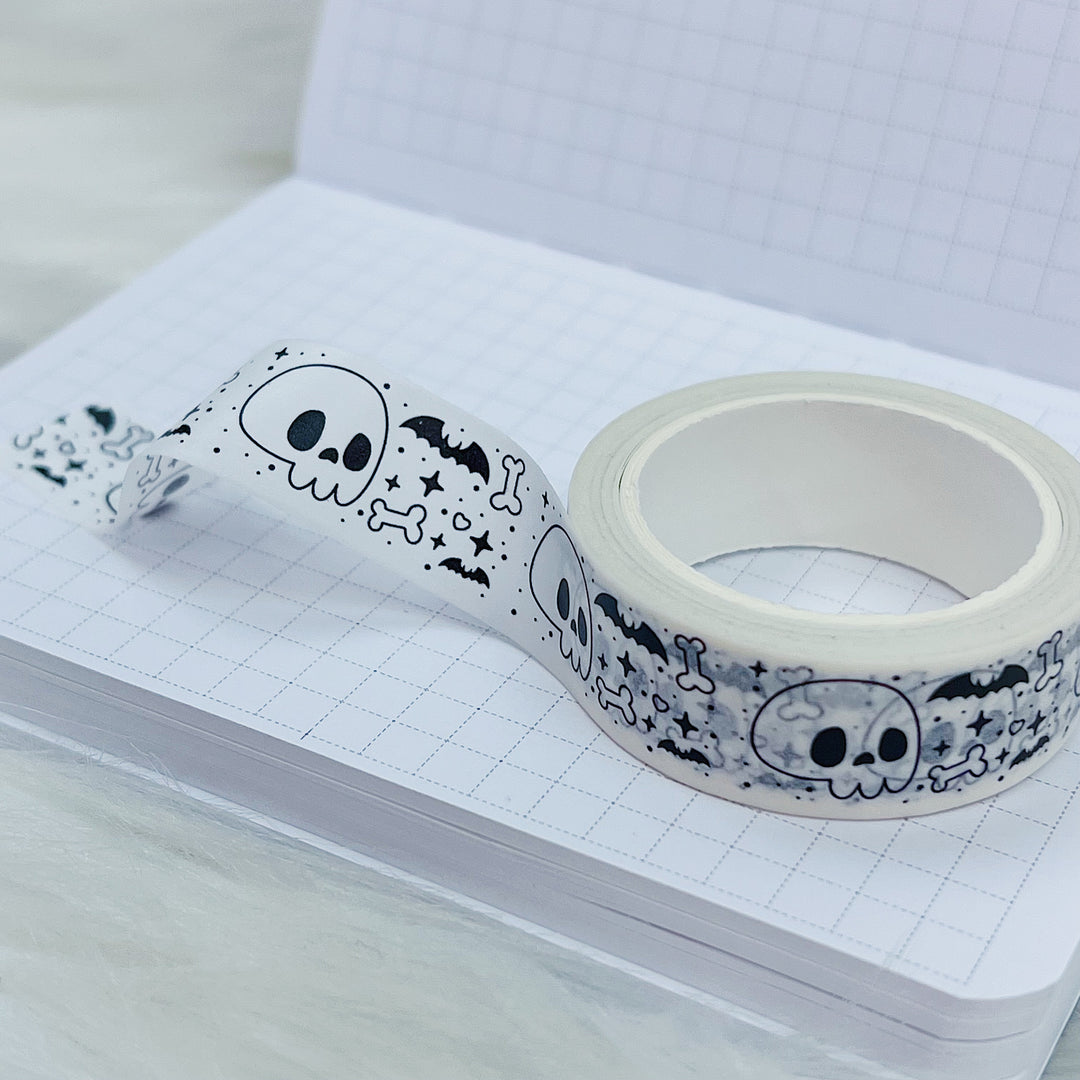 Skele + Bones White Washi Tape | 15MM