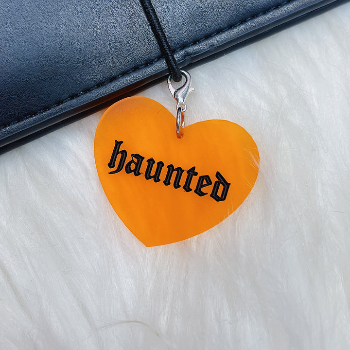 Haunted Heart Acrylic Charm