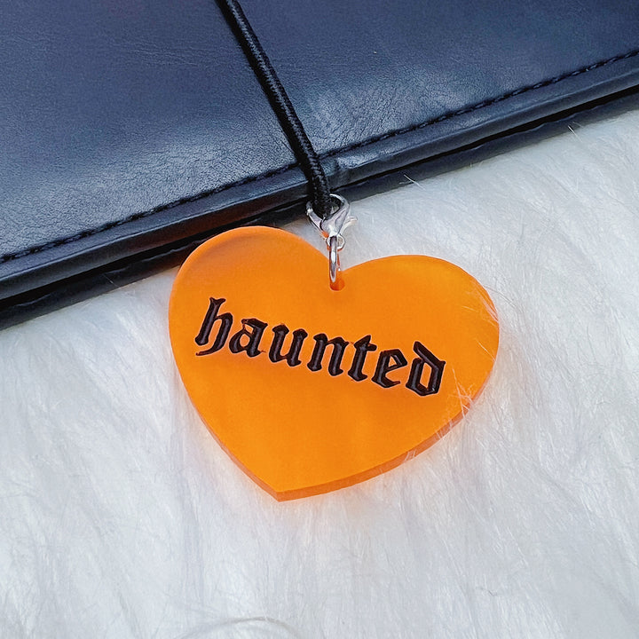 Haunted Heart Acrylic Charm