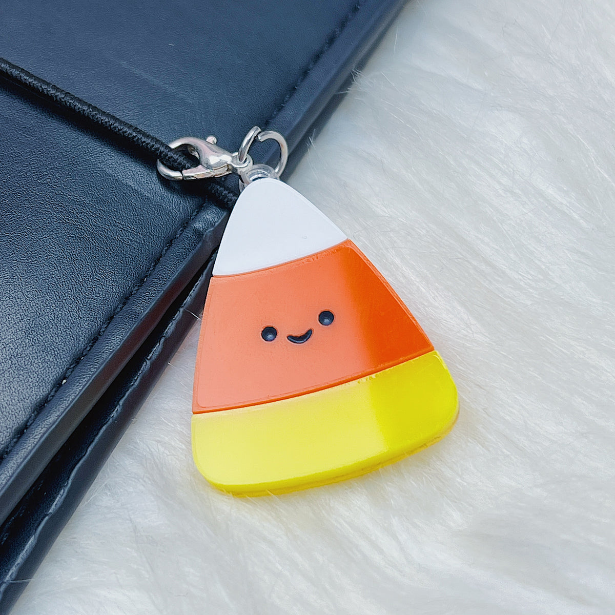 Kawaii Candy Corn Acrylic Charm