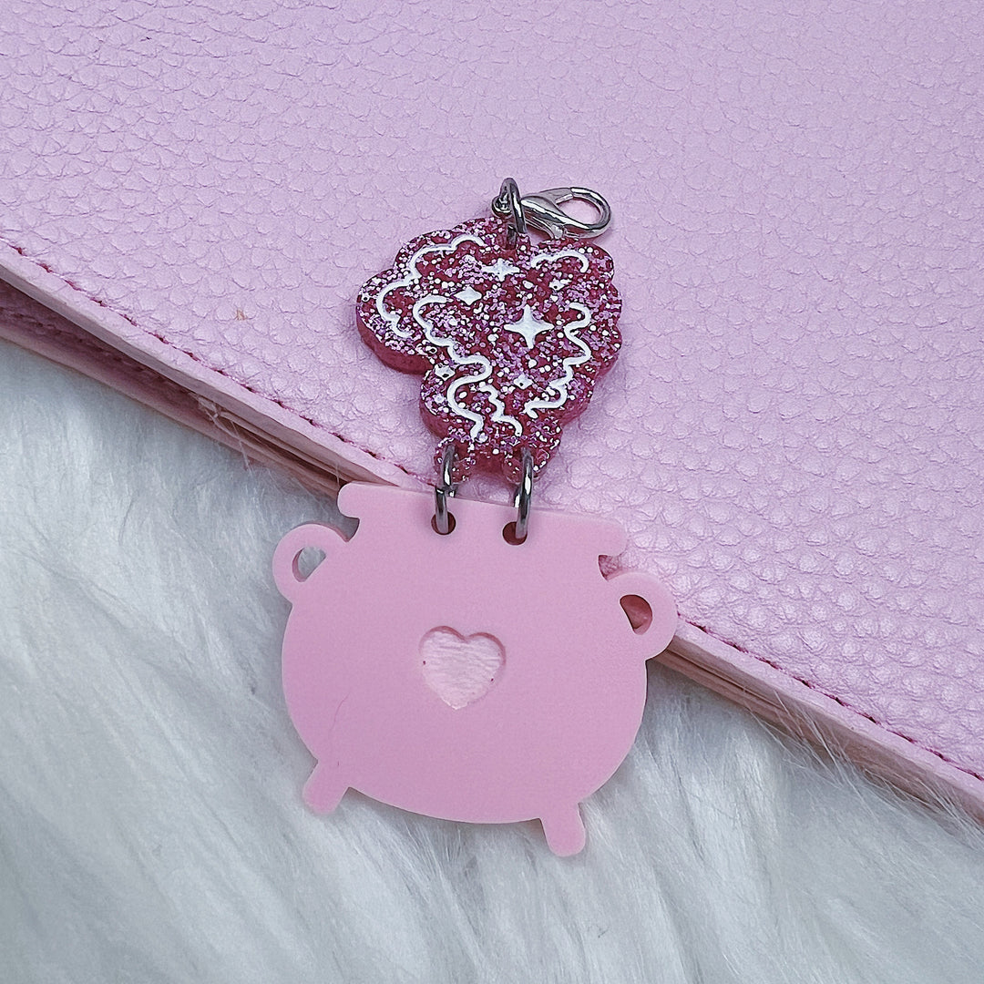 Witchy Cauldrons Dangle Acrylic Charm | Choose Your Color!
