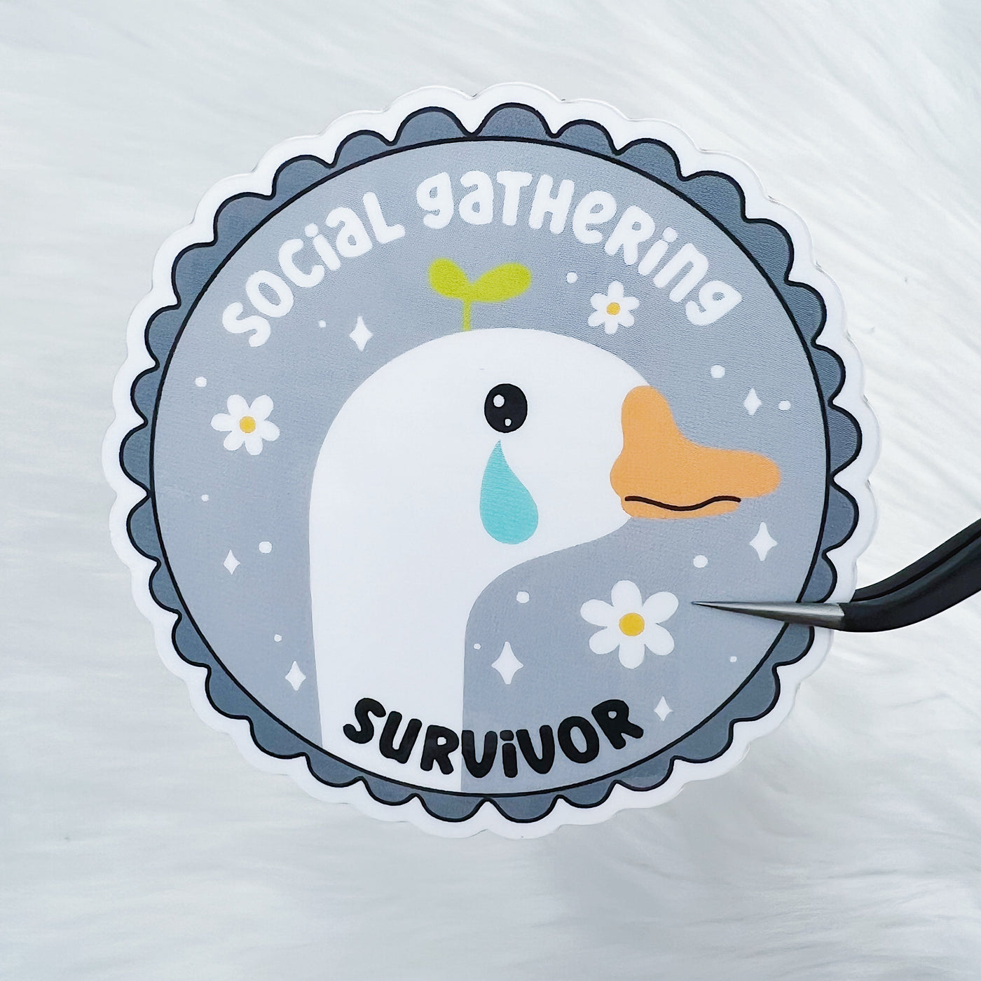 Social Gathering Survivor Vinyl Sticker Die Cut