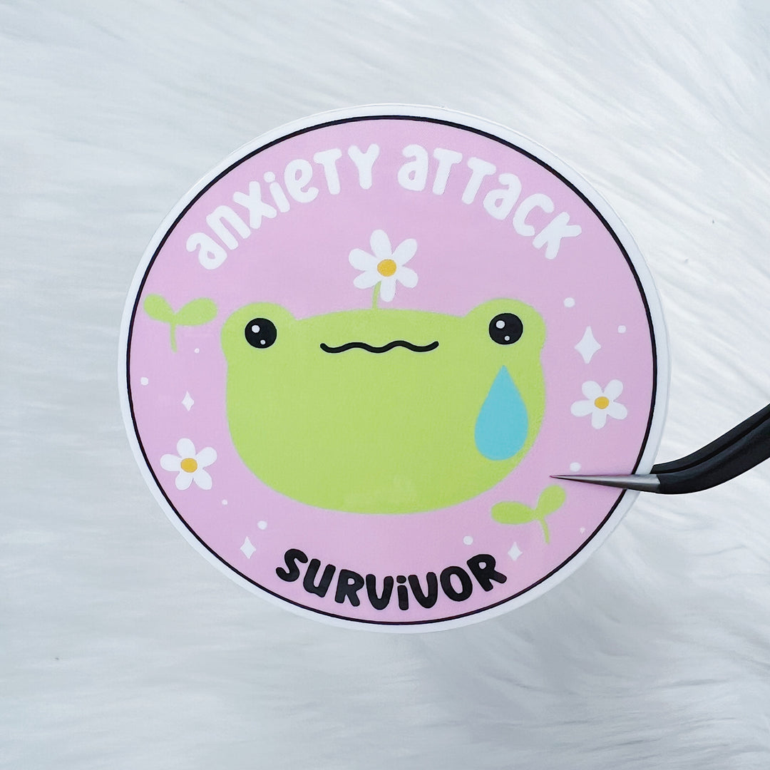 Anxiety Attack Survivor Vinyl Sticker Die Cut – TheHoneyBShop