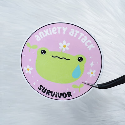 Anxiety Attack Survivor Vinyl Sticker Die Cut
