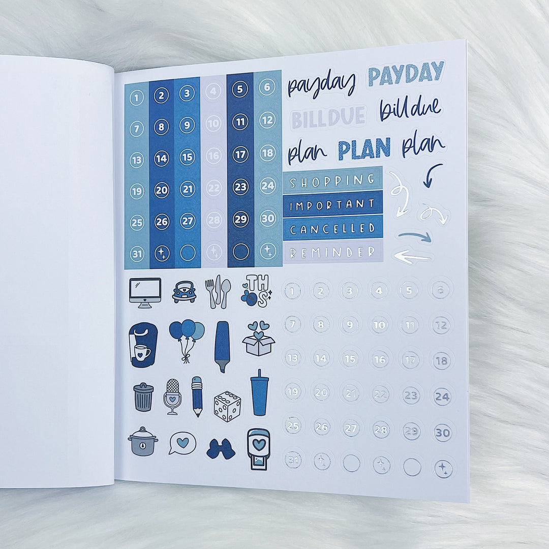 Winter Wonderland Sticker Book | Matte Sticker Paper | 10 Pages | Pixie Holo Foil