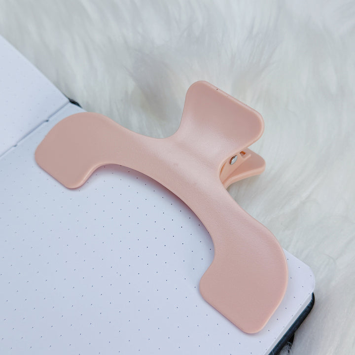 Light Pink Plastic Clip for Notebooks, Planners + Journals