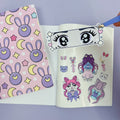Moon Prism Bunnies B6 Reusable Sticker Book Insert