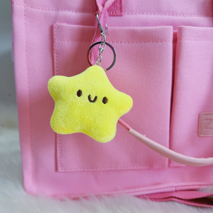 Yellow Star Plushie Keychain