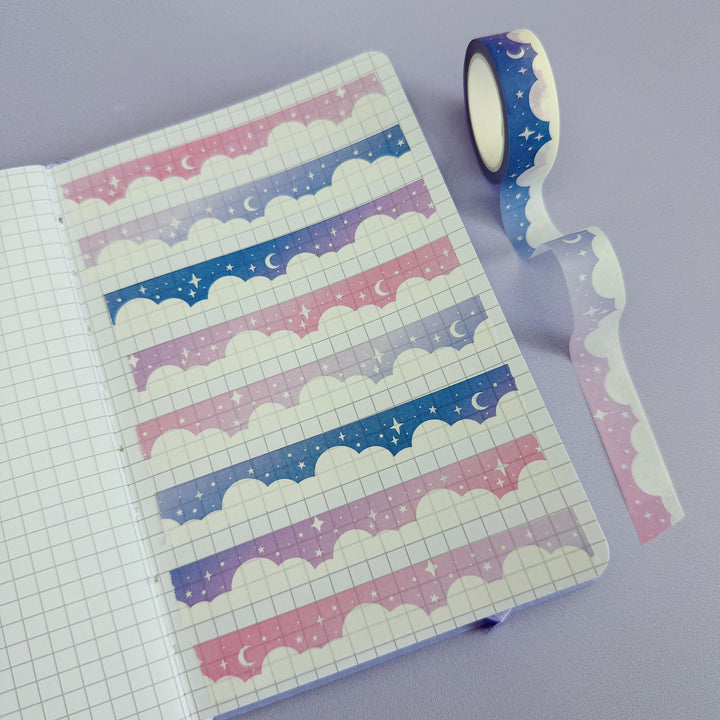 Cinta Washi de nube de duchas | 15MM