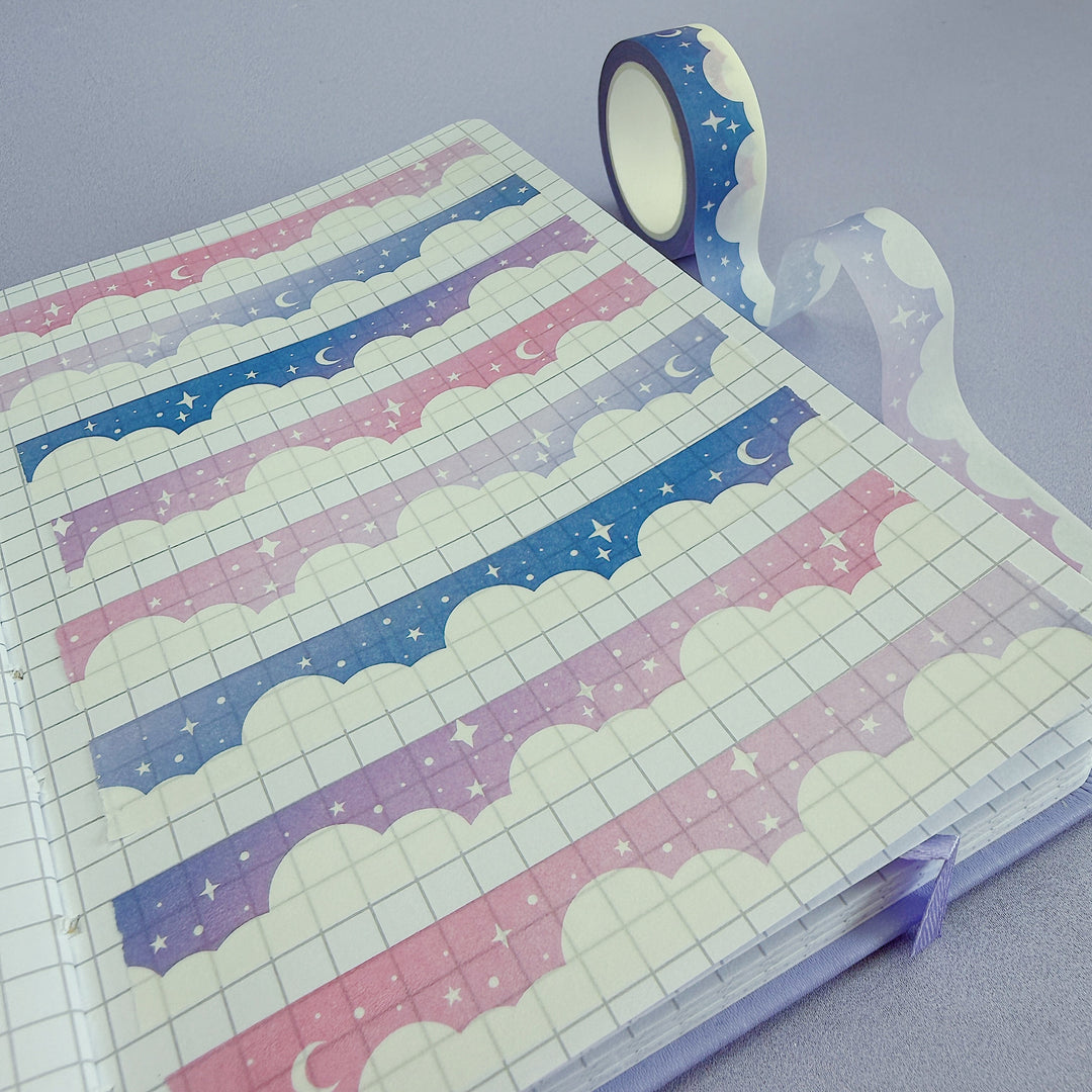 Cinta Washi de nube de duchas | 15MM