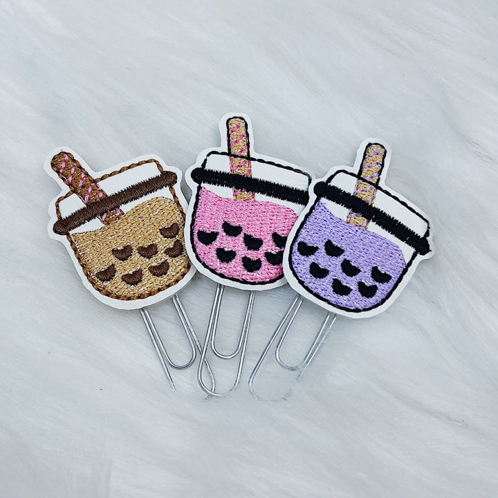 Bubble Tea Feltie Planner Clip | Choose your Color!