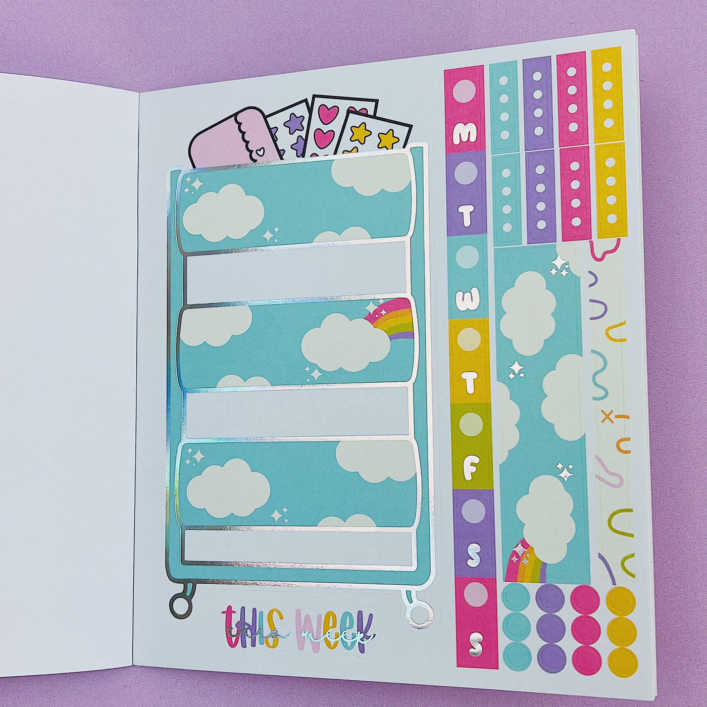 Doing My Best Sticker Book | Matte Sticker Paper | 10 Pages | Holo Foil