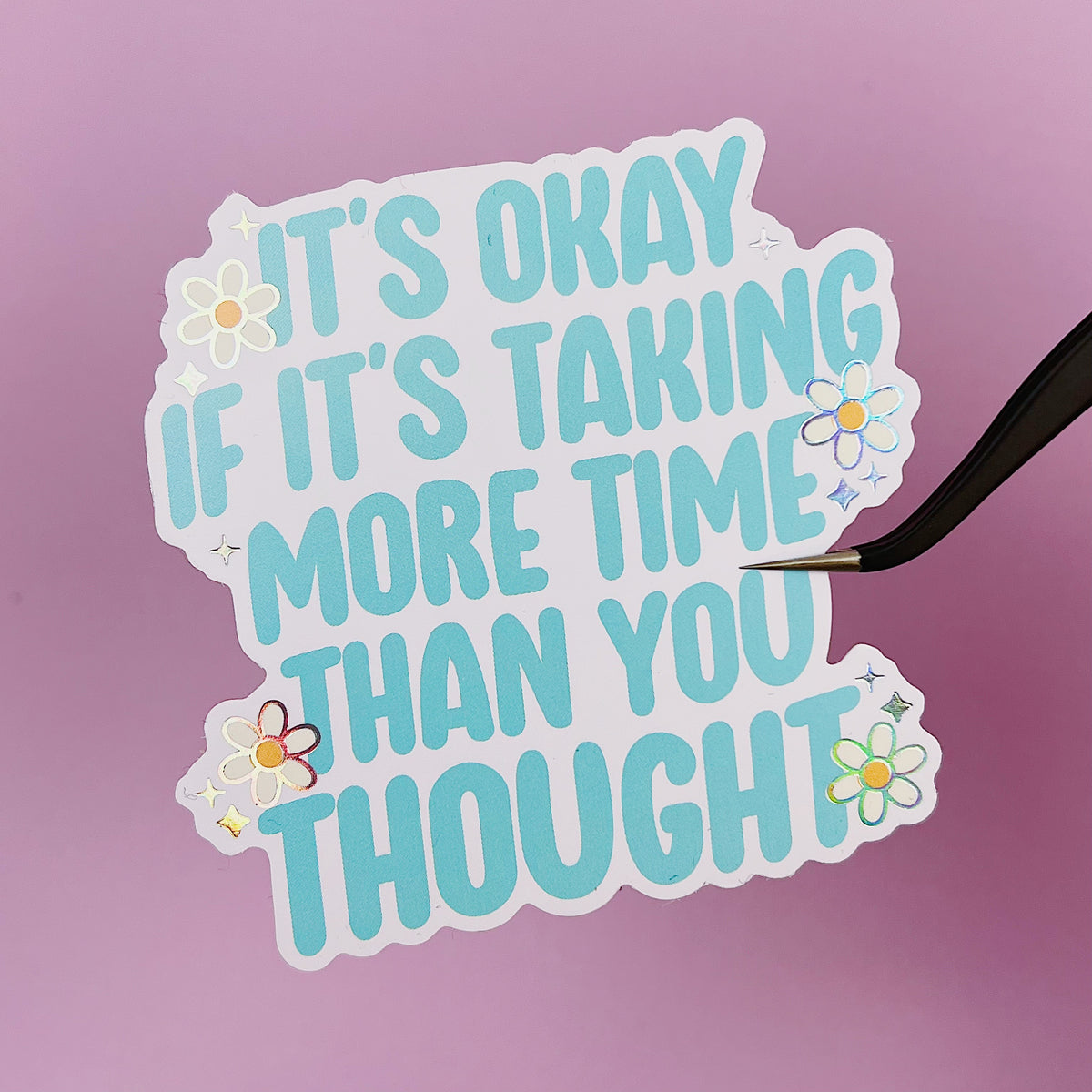 Doing My Best Sticker Vinyl Die Cut Pack | Holo Foiled