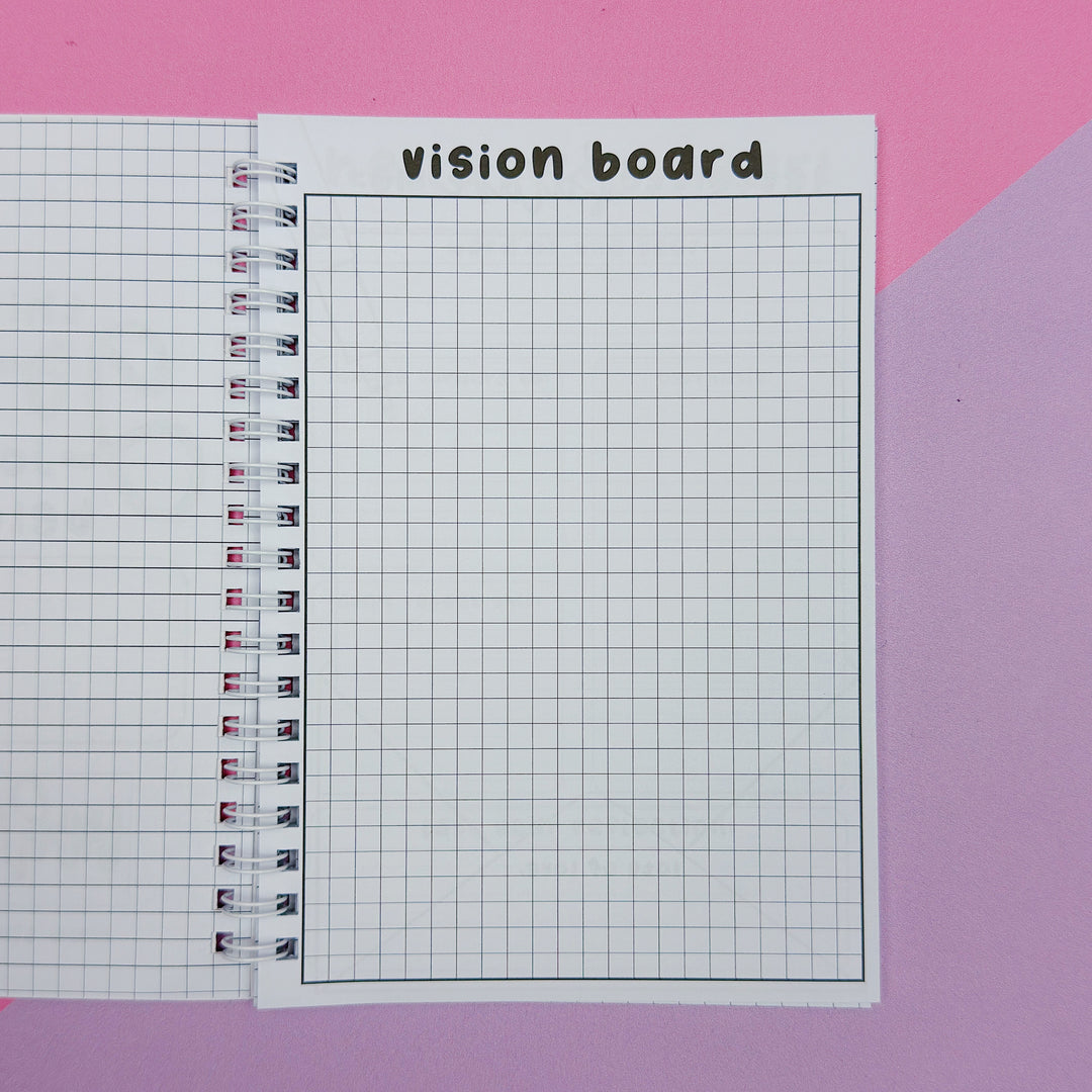 B6 Goal Journal Spiral Notebook | 5x7 Inches | Guided Goal Journal