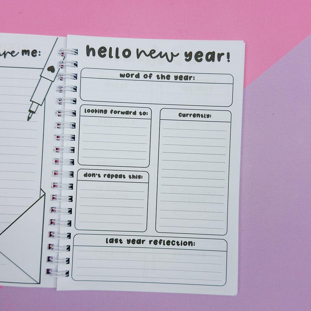 B6 Goal Journal Spiral Notebook | 5x7 Inches | Guided Goal Journal