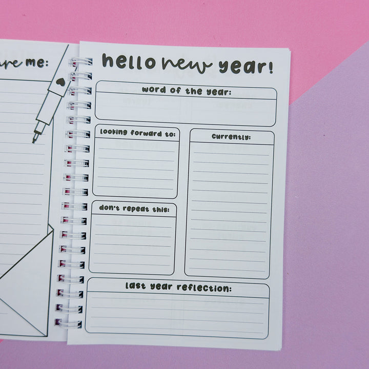 B6 Goal Journal Spiral Notebook | 5x7 Inches | Guided Goal Journal