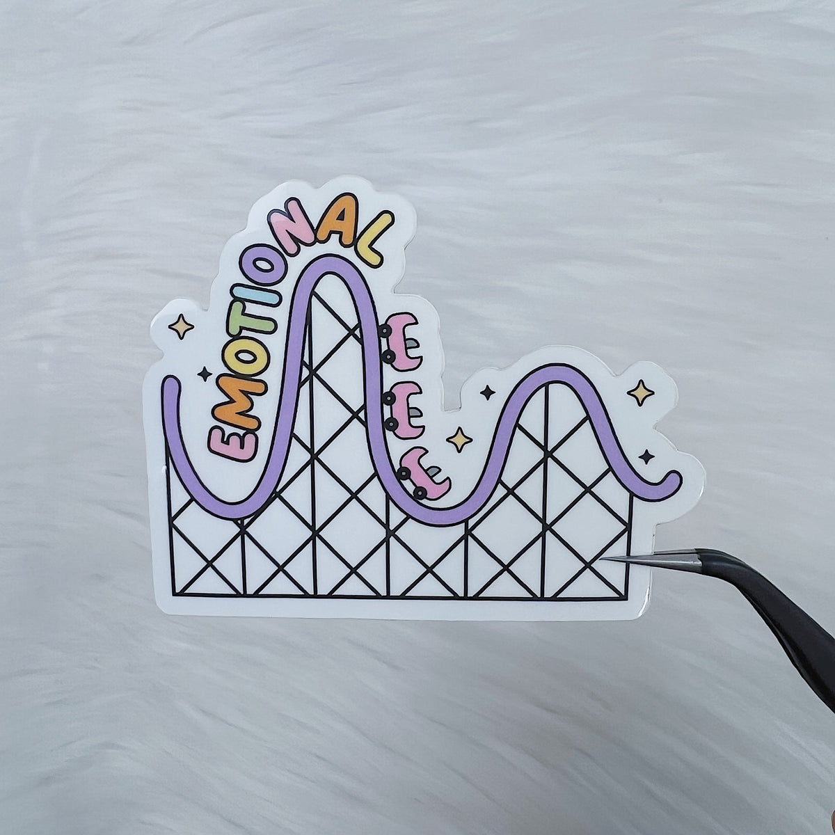 Emotional Rollercoaster Vinyl Sticker Die Cut