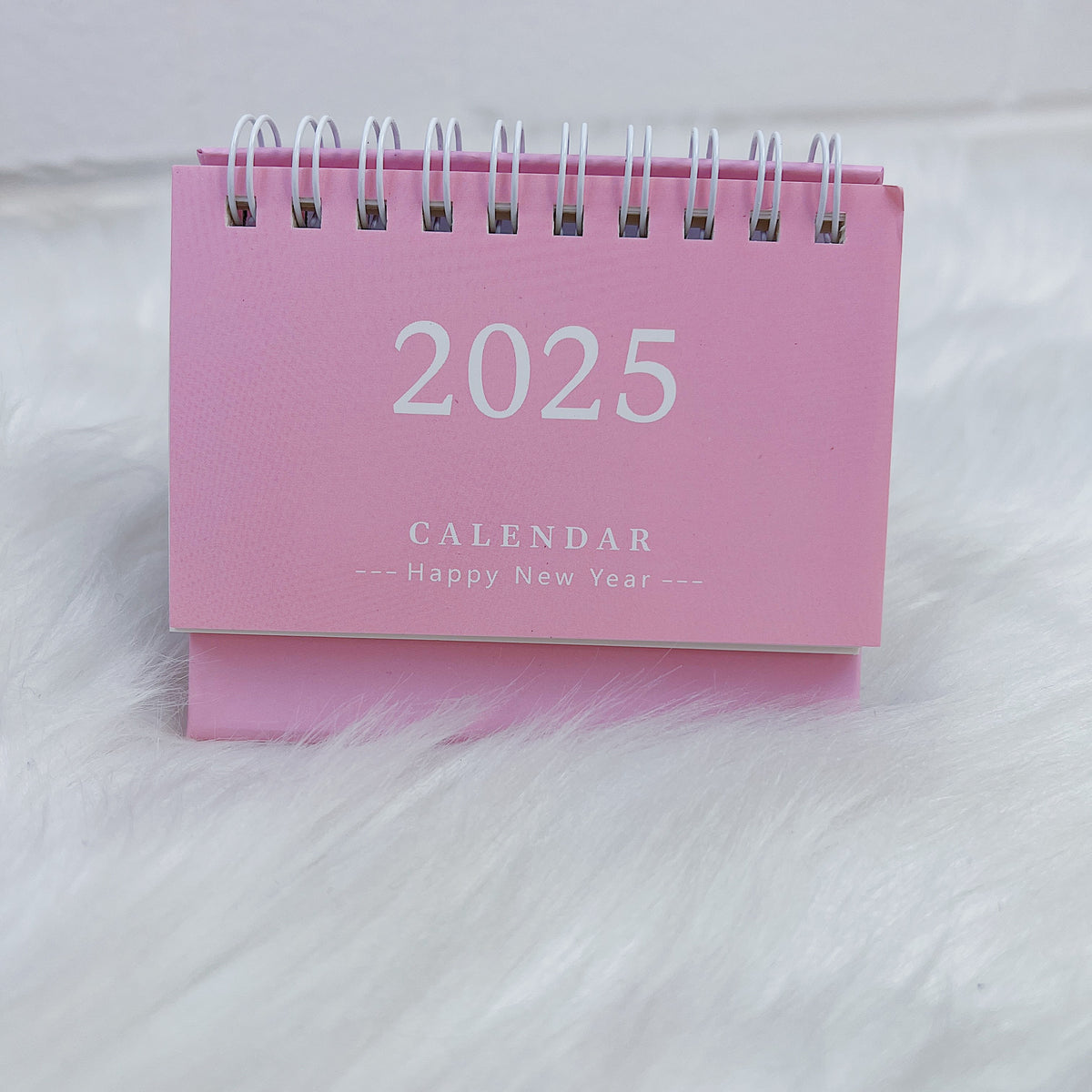 2025 Pink Mini Desk Calendar | Jan - Dec Calendar