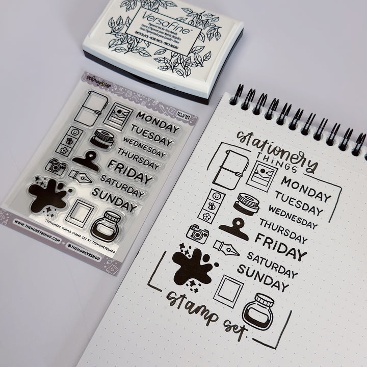 Juego de sellos transparentes Crafty at Heart