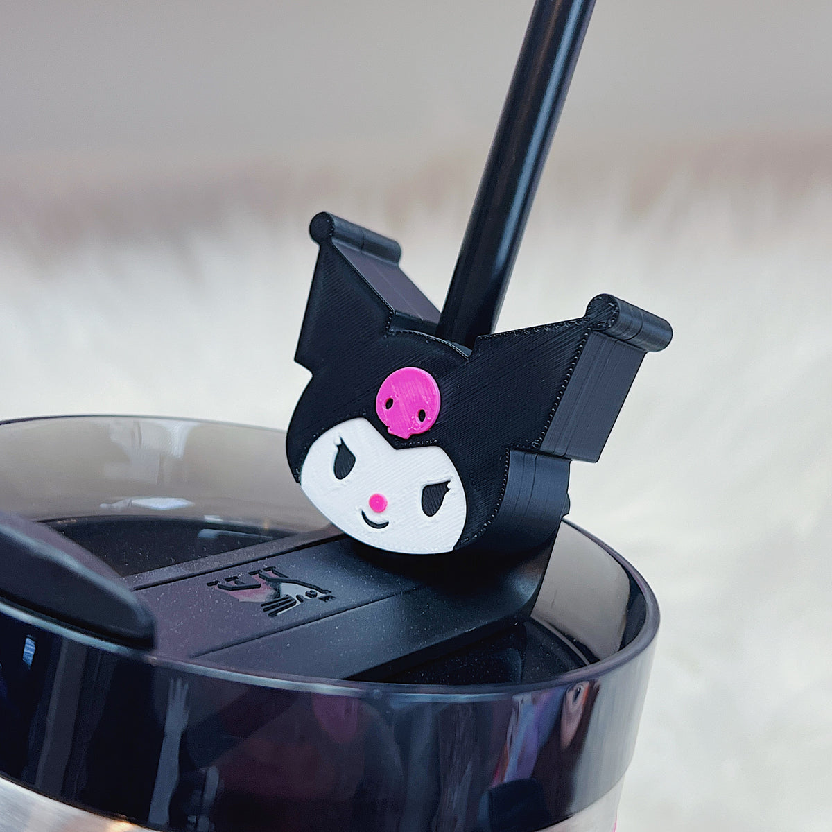 Kuromi Straw Buddy | 3D Printed Straw Topper