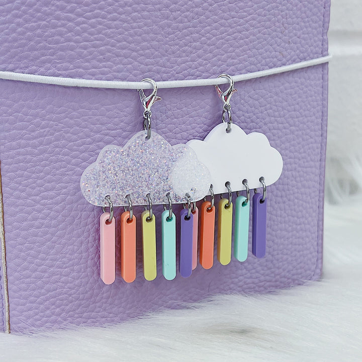 Rainbow Cloud Dangle Acrylic Charm | Choose Your Color!