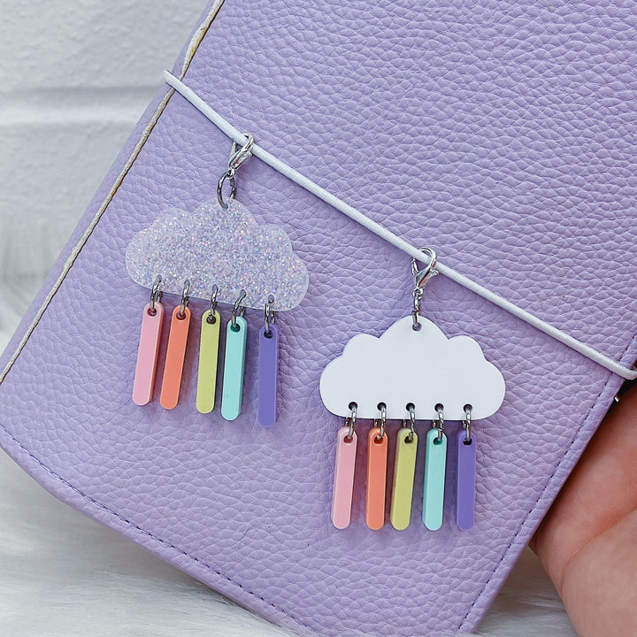 Rainbow Cloud Dangle Acrylic Charm | Choose Your Color!