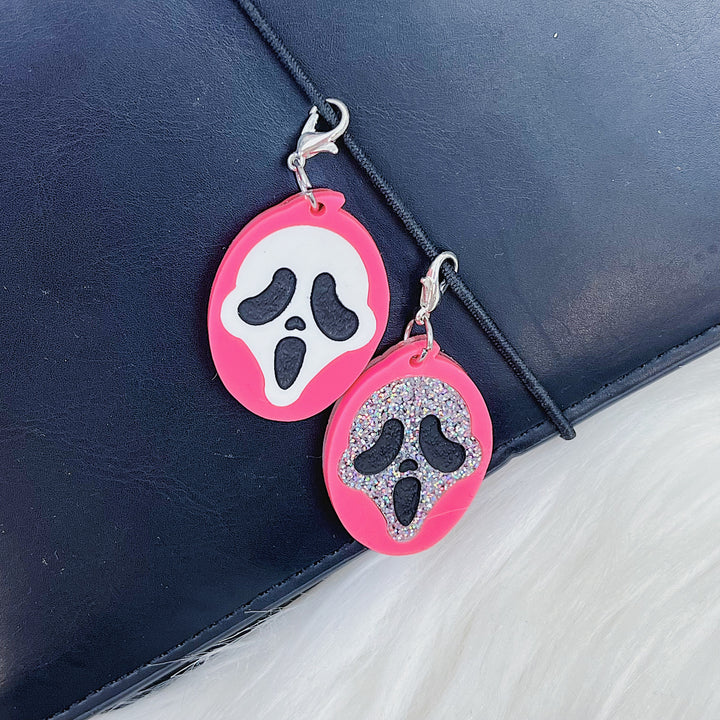 Ghostieface Pink Acrylic Charm | Choose Your Color!