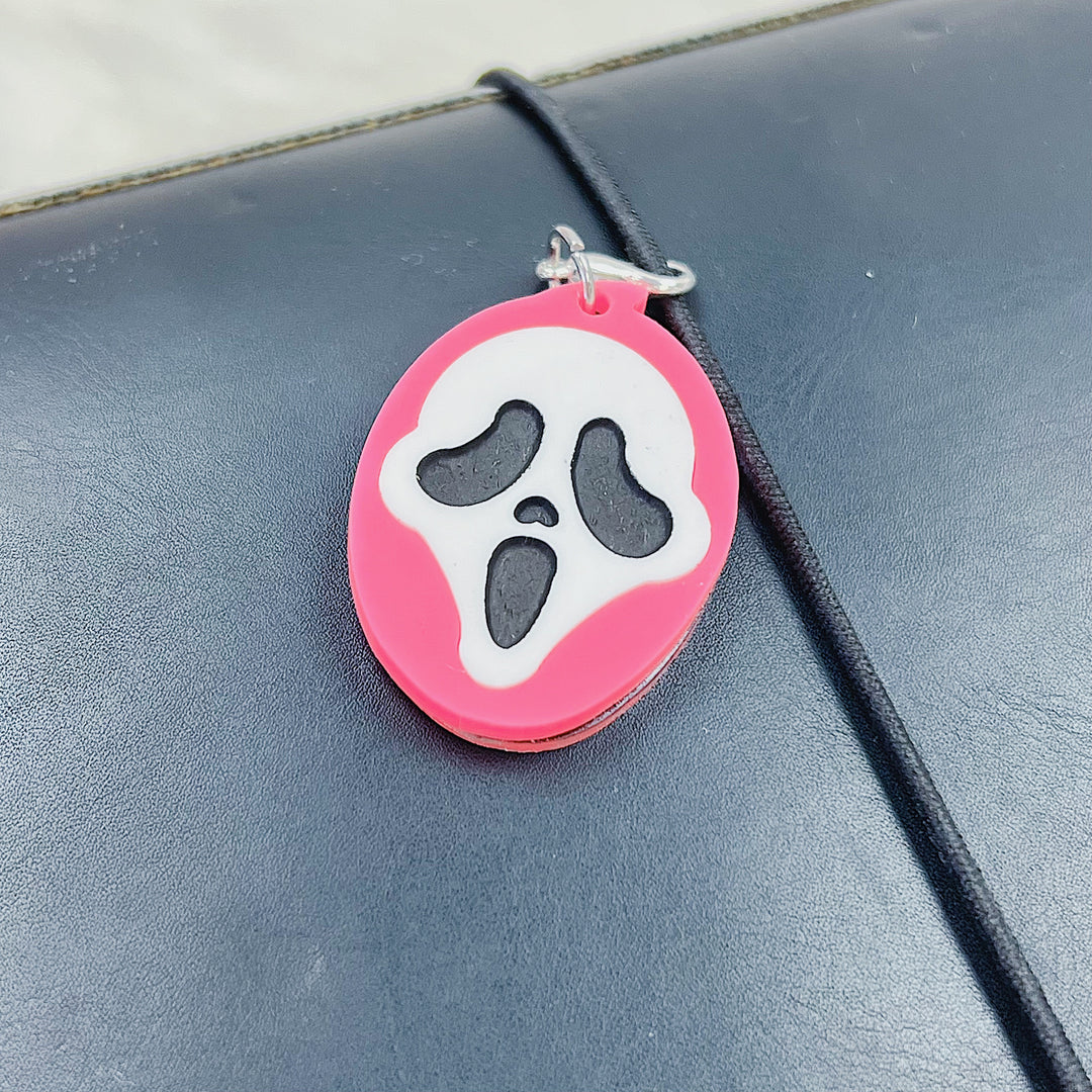 Ghostieface Pink Acrylic Charm | Choose Your Color!