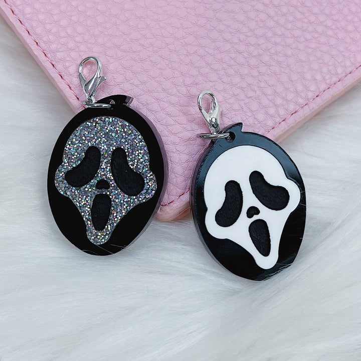 Ghostieface Black Acrylic Charm | Choose Your Color!