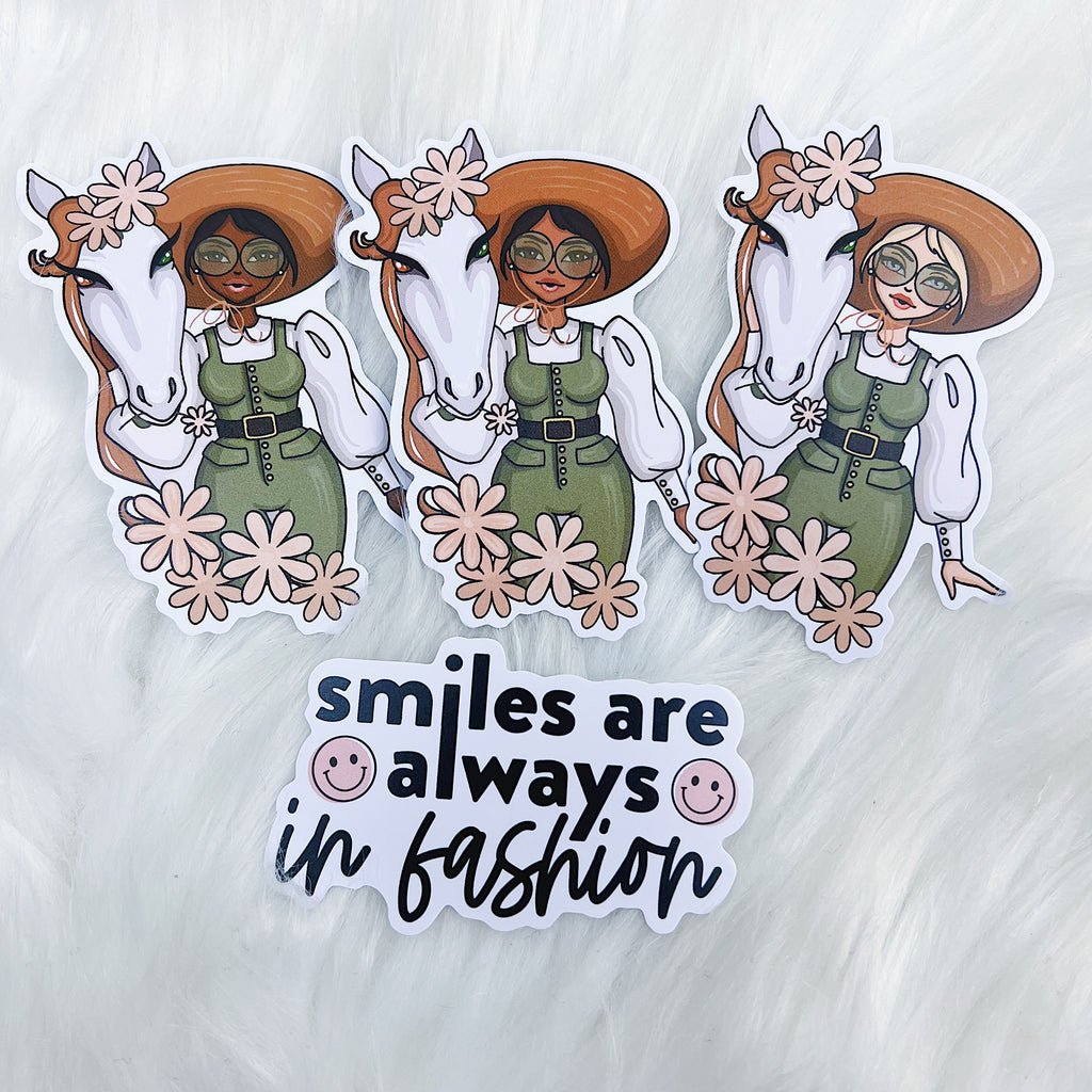 Summer Sophisticate Sticker Vinyl Die Cut Pack | ALL Skin Tones Included!