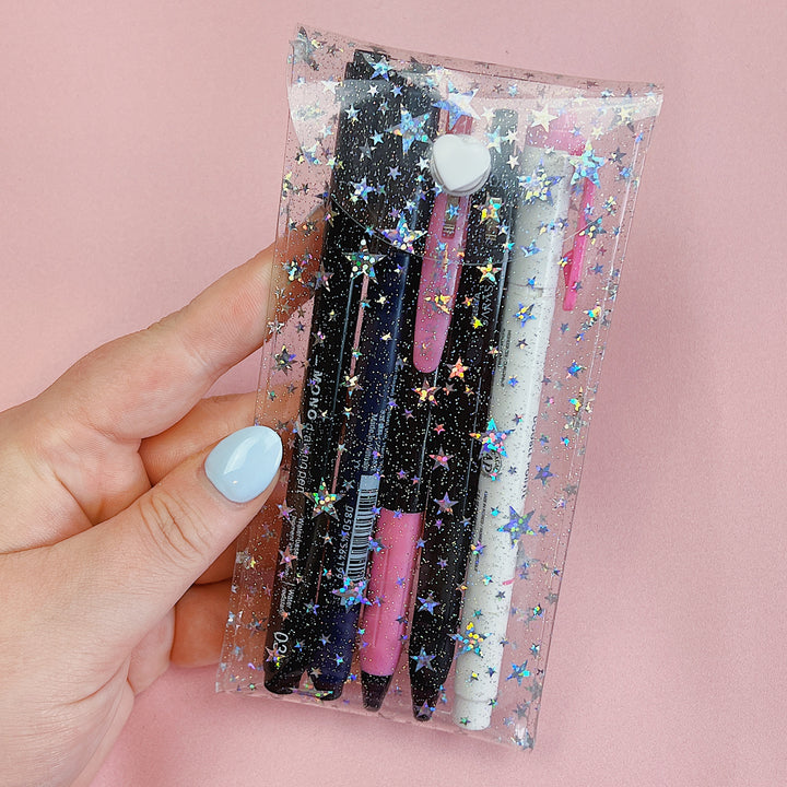 Clear Star Jelly Pen Sleeve