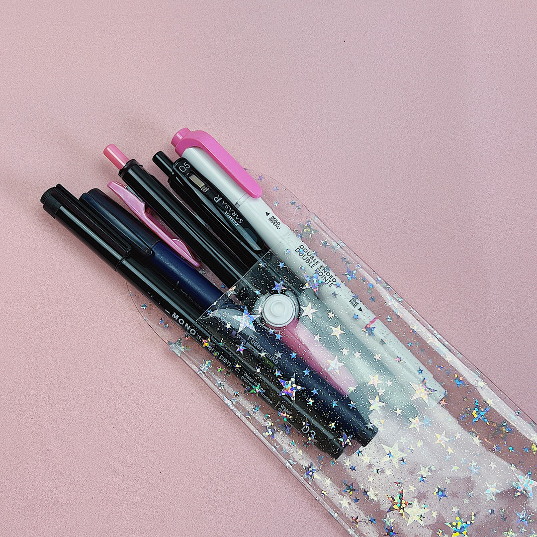Clear Star Jelly Pen Sleeve