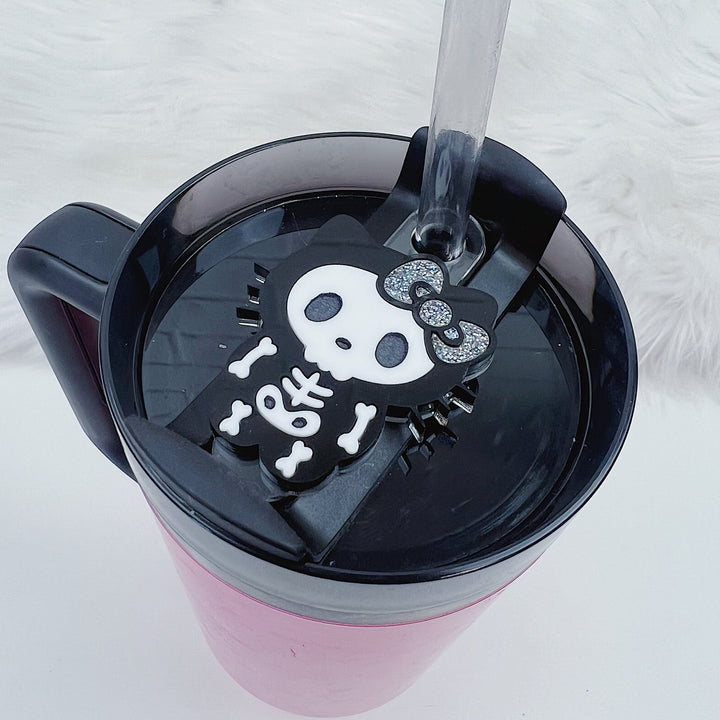 Skele Hello Kitty Acrylic Tumbler Topper | 30oz + 40oz Tumbler Tag