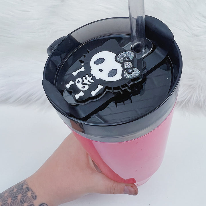 Skele Hello Kitty Acrylic Tumbler Topper | 30oz + 40oz Tumbler Tag