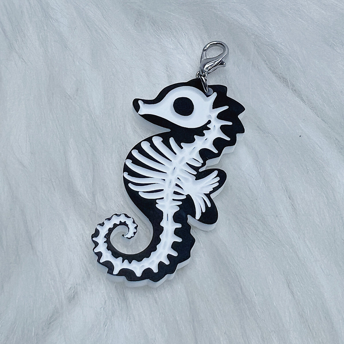 Skele Seahorse Acrylic Charm