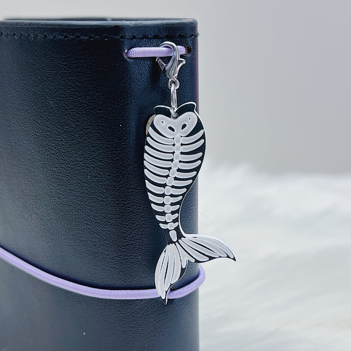 Skele Mermaid Tail Acrylic Charm
