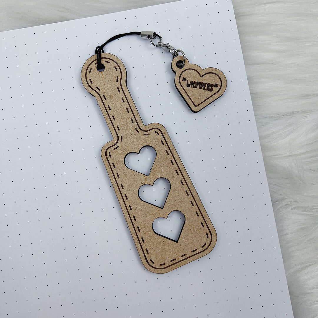 Smutty Wooden Bookmarks | Choose Your Design + Charm