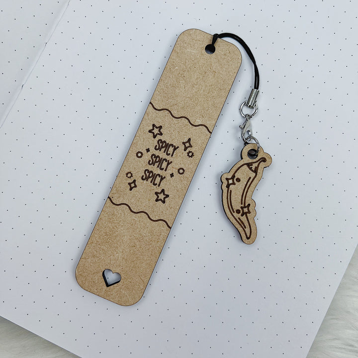 Smutty Wooden Bookmarks | Choose Your Design + Charm