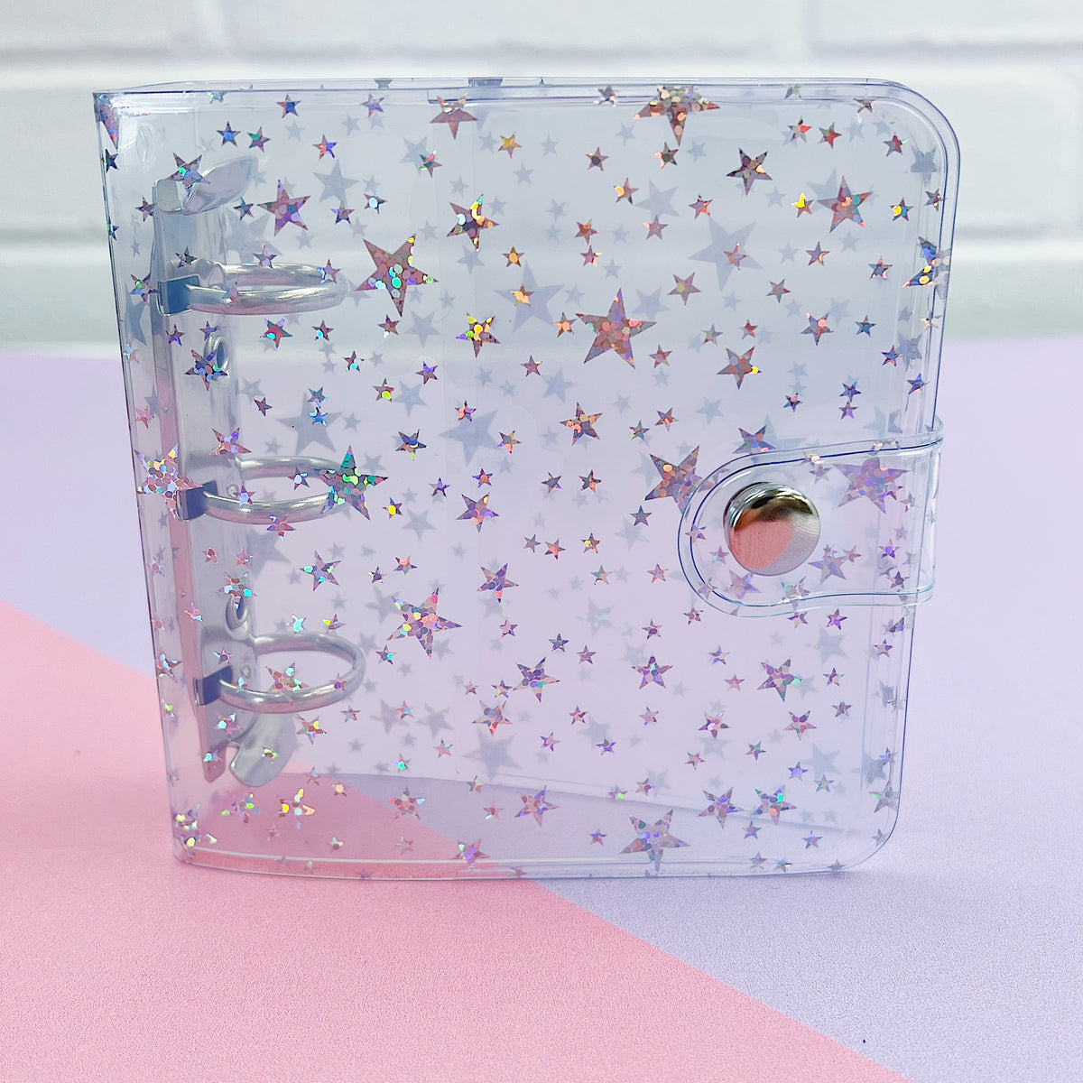 Jelly Ring Binder | 4" x 4.25" | Includes (10) Clear Sleeves